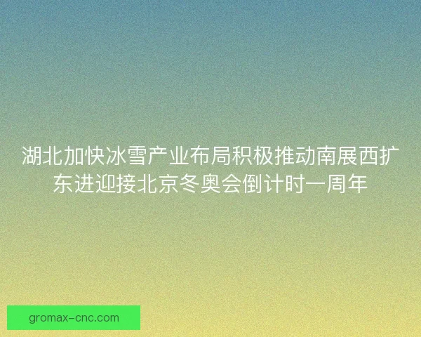 湖北加快冰雪产业布局积极推动南展西扩东进迎接北京冬奥会倒计时一周年