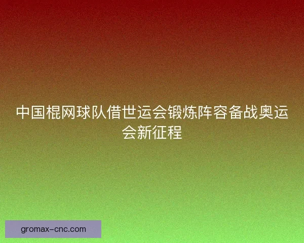中国棍网球队借世运会锻炼阵容备战奥运会新征程